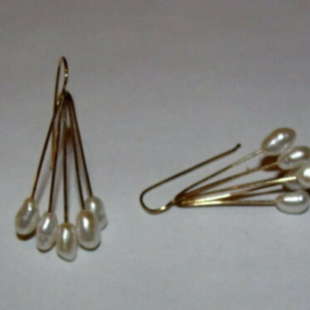 14 Kt Gold Freshwater Pearl Drop Earrings